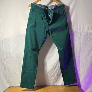 J. Crew Men's Dark Green Chinos